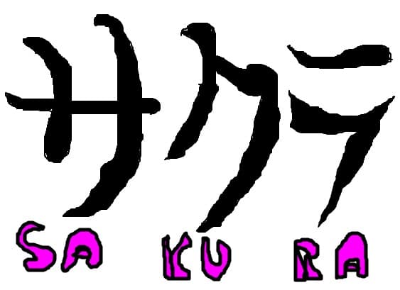 sakura..scris in japoneza