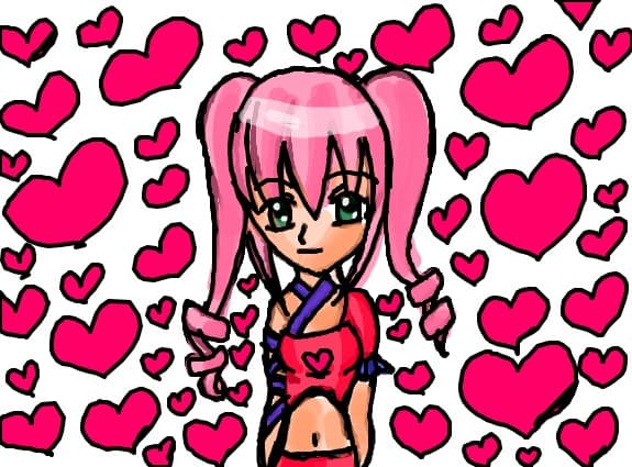 anime pink girl ^o^