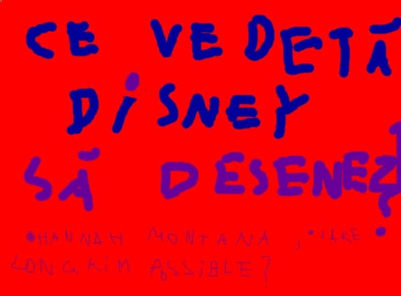 ce vedeta disney sa desenez?