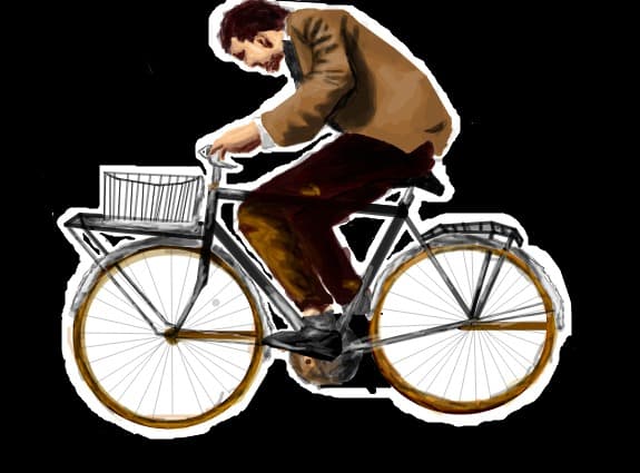 MR. BEAN pe bicicleta