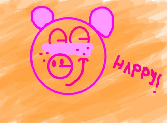 happy pig