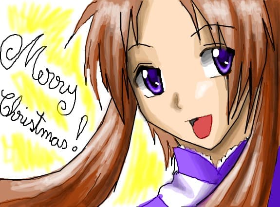 ANIME Girl Merry Christmas :*