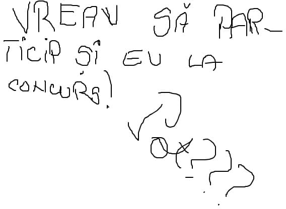 as dori sa particip si eu!