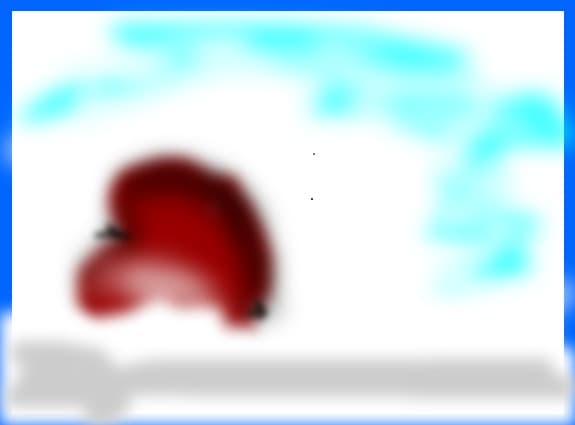 apple in snow