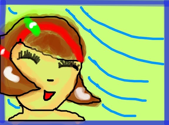 o fata in vant..........