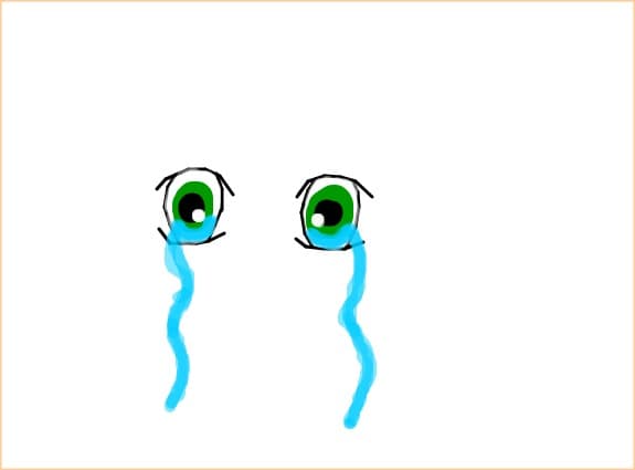 All day they have these eyes crying children