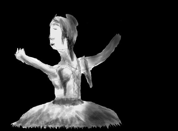 o balerina ingrozitoare