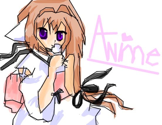 anime girl cat