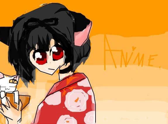 anime cat and kitty