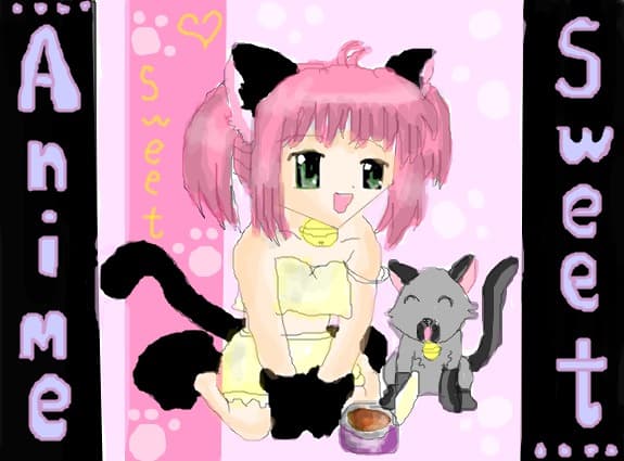 anime girl kitty sweet..no crazy