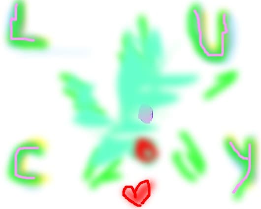 green star grafitti L.U.C.Y.