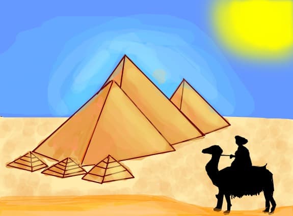 piramidele din Giza..