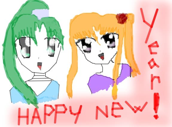 Anime Happy New Year (pt concurs) facut de bunny :)