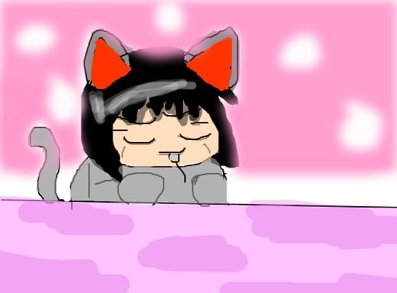 o fat anime mancand un soarece