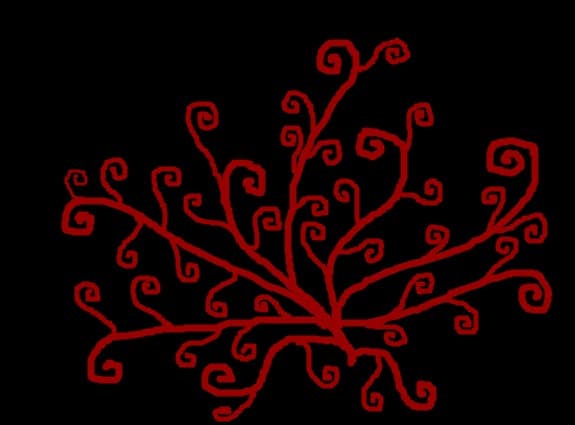 black and red