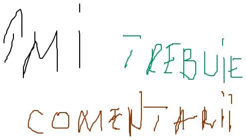 imi trebuie comenarii