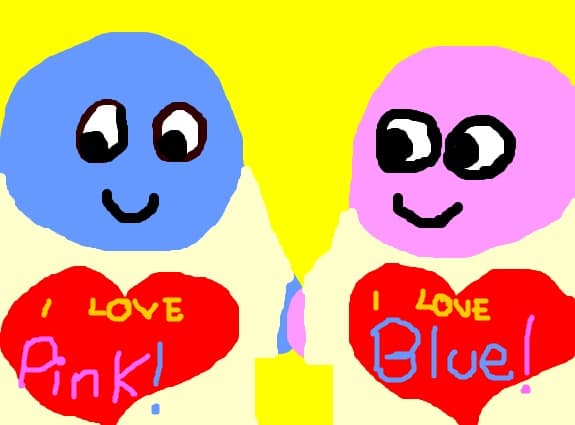 blue si cu pink se tin de mana