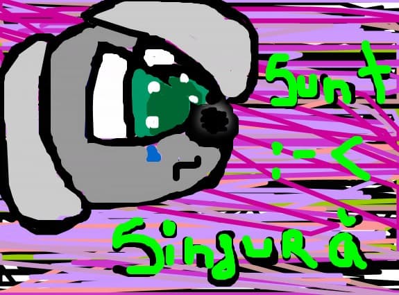singurika :( :-< { fara  nici`un / o prieten /a }