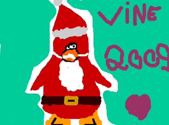 santa penguin