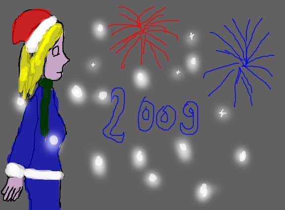 happy new year!!in poza is fericita da