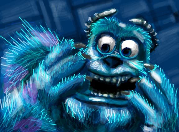monsters inc. ........ un blanos fricos