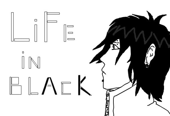 black and white