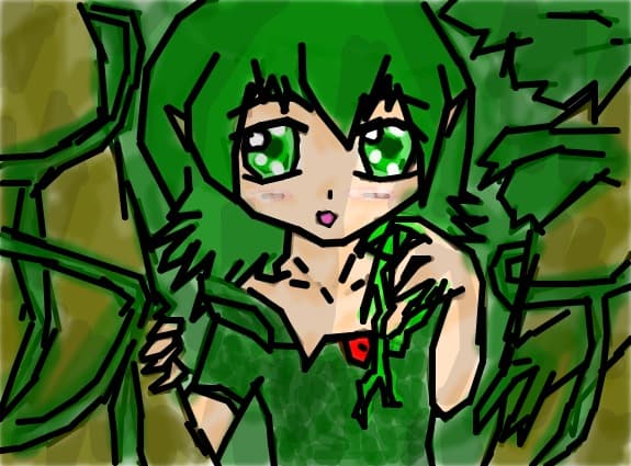 pt.concursul lui andra14... anime girl green