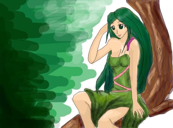 ...girl in green...