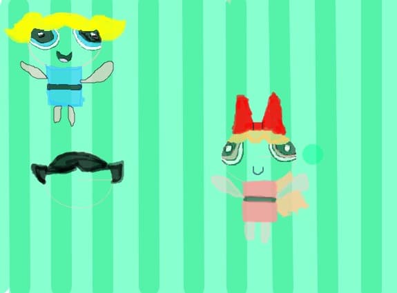 Desen 6521 modificat:fetitele powerpuff