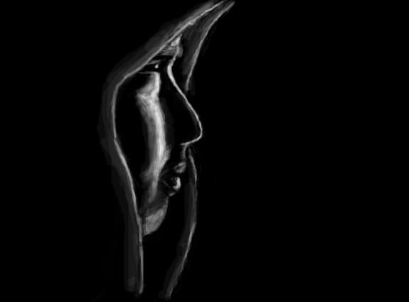 in the dark