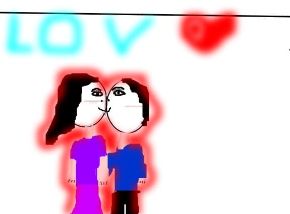 o fata si un baiat lov