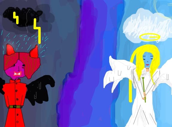 darkness and angel:D