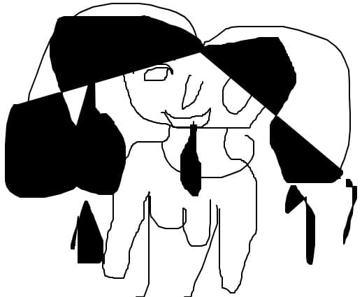ala care priveste desenul