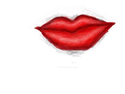 red lips