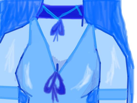 blue girl