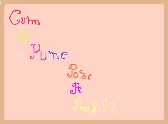 cum se pune poze pe profil