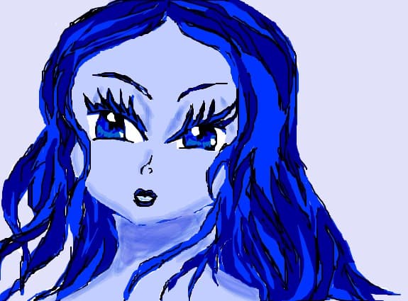 blue girl