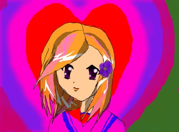 anime valentine\'s girl