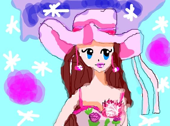 anime pink girl