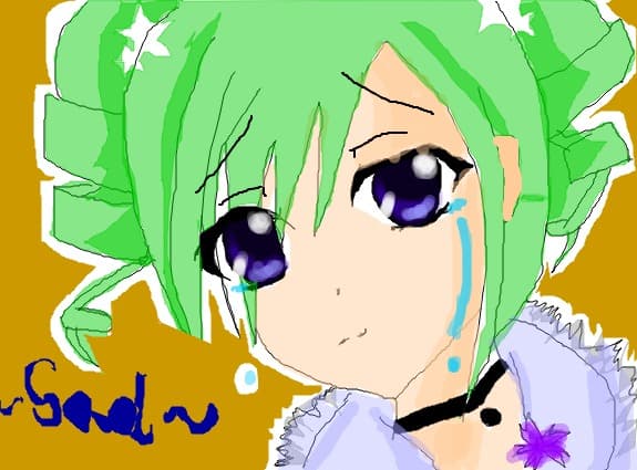 anime sad girl