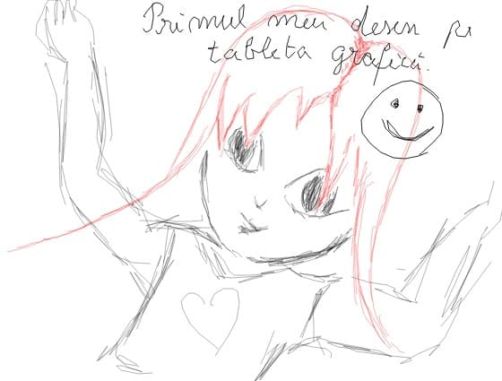 primul meu desen pe tableta grafica