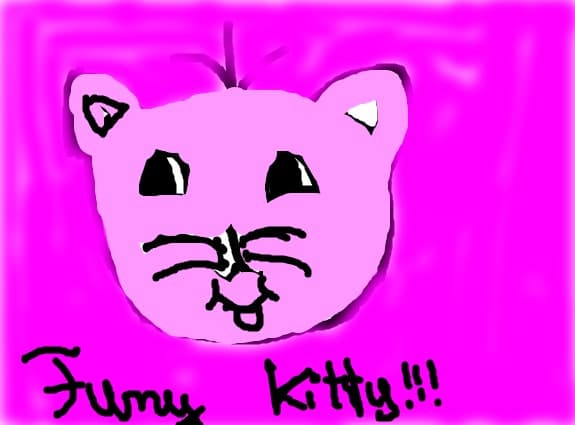 Funny pink kitty!!!