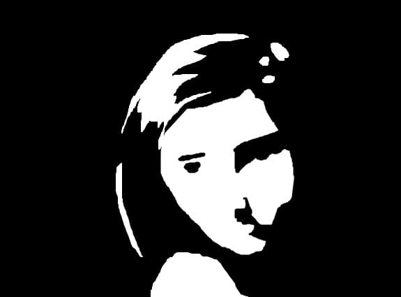 portret alb-negru