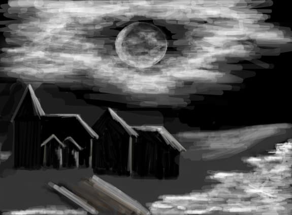 o noapte cu luna plina