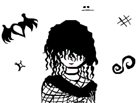 Black and white