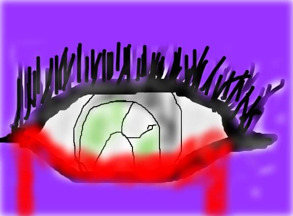 a sad eye
