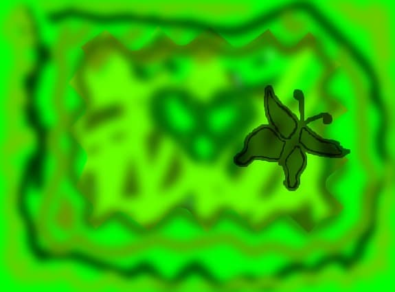 i love green; i love butterflies
