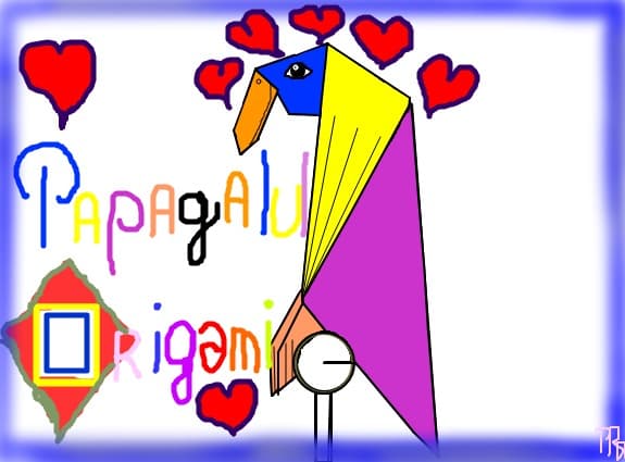 Papagalul origami
