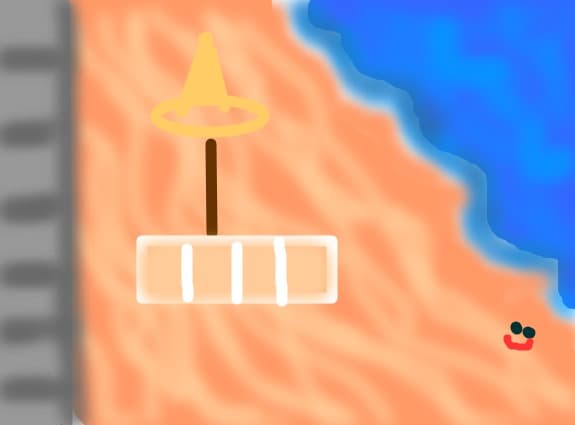 O plaja pustie