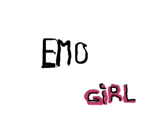 emo girl............